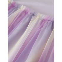 NAME IT Tyl Kjole Dotiana Lavender Fog